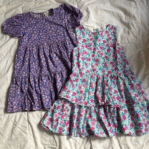 Two CrewCuts floral dresses